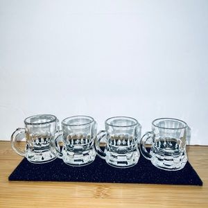 Vintage Federal Beer Mug Shot Glasses - 1940’s